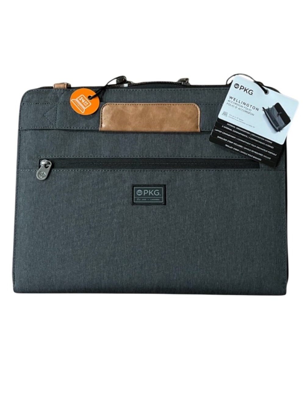 NWT PKG Wellington Accordion Folio - fits 14” laptop or tablet